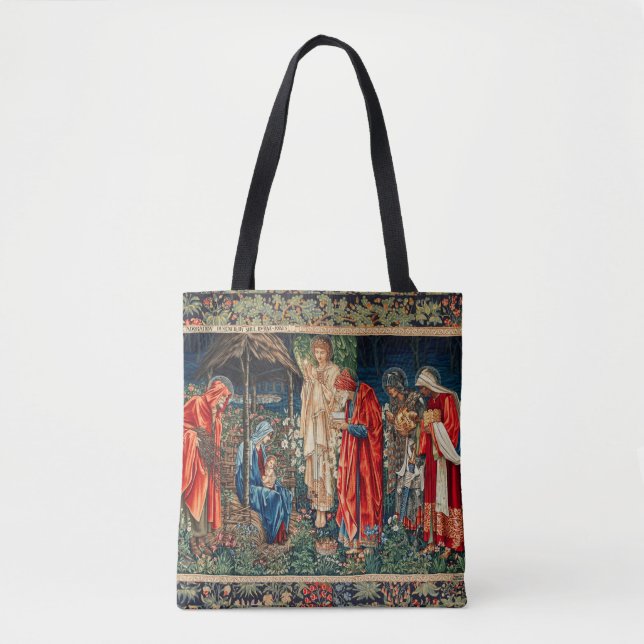 ANNAHME VON MAGI Morris, Burne-Jones Weihnachten Tasche (Vorderseite)