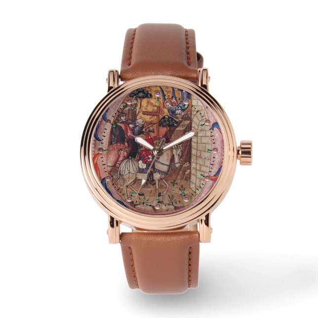 ANNAHME VON MAGI UND ARCHANGEL GABRIEL, MINIATUR ARMBANDUHR (Vorderseite)