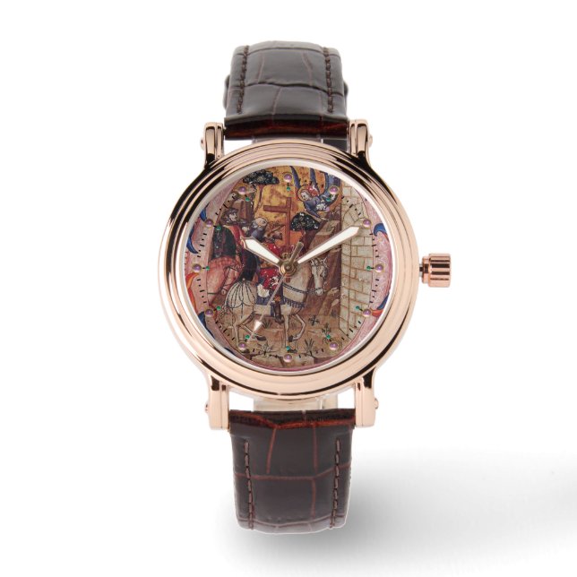 ANNAHME VON MAGI UND ARCHANGEL GABRIEL, MINIATUR ARMBANDUHR (Vorderseite)