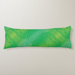 Annahme   Yellow Green Blue Boho Medallions Seitenschläferkissen