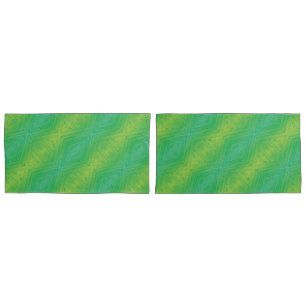 Annahme Yellow Green Blue Shibori Muster Kissenbezug