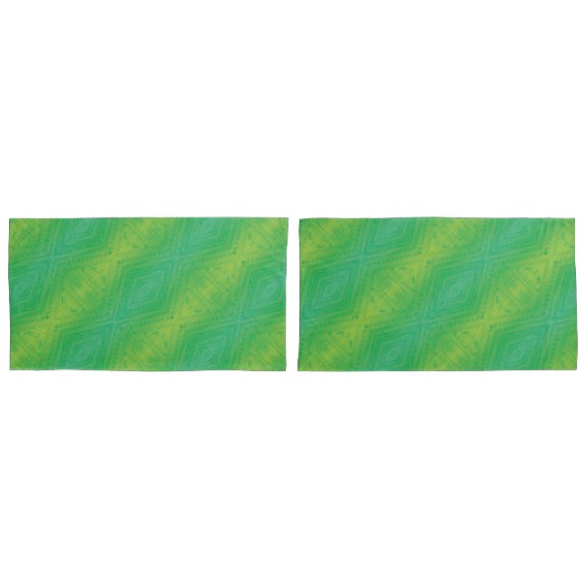 Annahme | Yellow Green Blue Shibori Muster Kissenbezug (Vorderseite-Set)