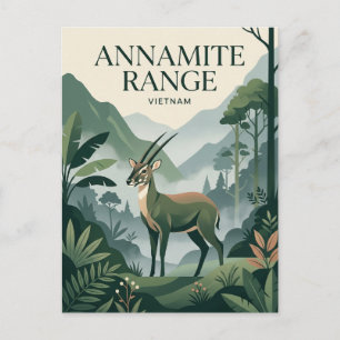 Annamit-Gebirge Vietnam Postkarte
