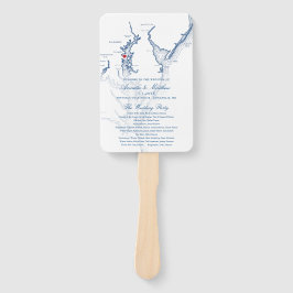 Annapolis Chesapeake Bay Hochzeitsprogramm Elegant Fächer