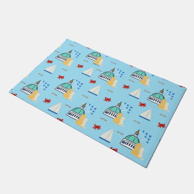 Annapolis Land, Meer, Air Dog Food Mat Fußmatte (Schrägansicht)