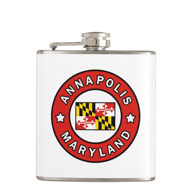 Annapolis Maryland Flachmann (Vorderseite)