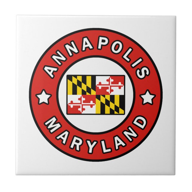Annapolis Maryland Fliese (Vorderseite)