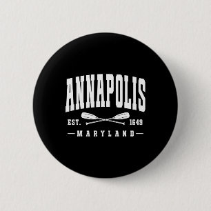 Annapolis Maryland Gegr. 1649 Gekreuzte Ruder Sege Button