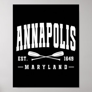 Annapolis Maryland Gegr. 1649 Gekreuzte Ruder Sege Poster