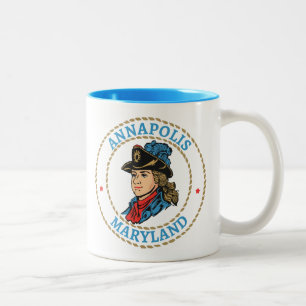 Annapolis Maryland Kolonialstil Zweifarbige Tasse