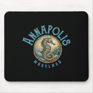 Annapolis Maryland Nautical Seepferdchen Design Mousepad
