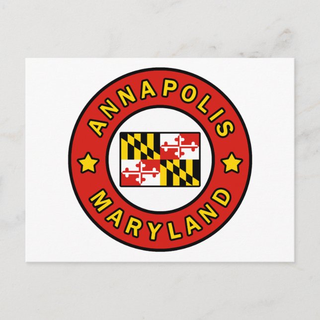 Annapolis Maryland Postkarte (Vorderseite)