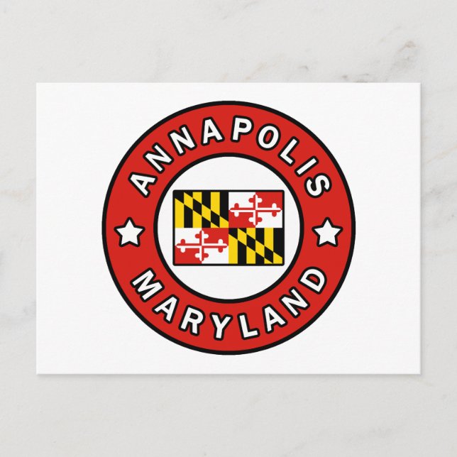Annapolis Maryland Postkarte (Vorderseite)