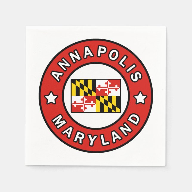 Annapolis Maryland Serviette (Vorderseite)