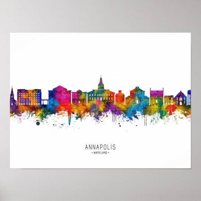 Annapolis Maryland Skyline Poster (Vorne)