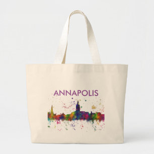 ANNAPOLIS MARYLAND SKYLINE - riesige Jumbo Stoffbeutel