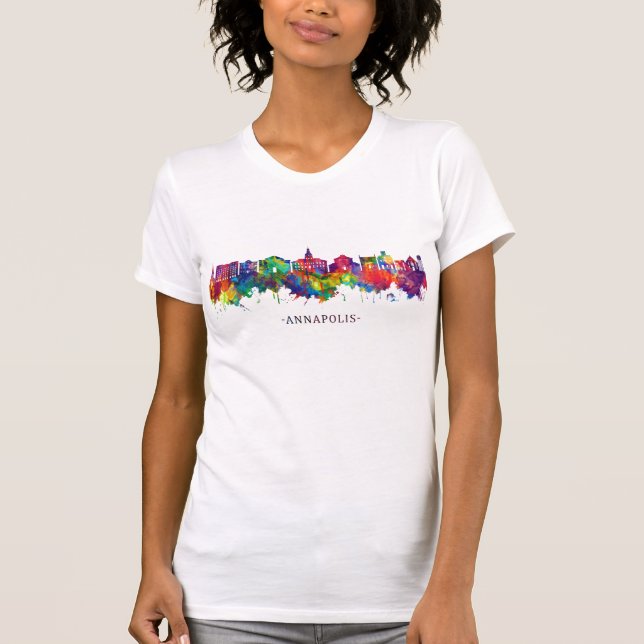 Annapolis Maryland Skyline T-Shirt (Vorderseite)