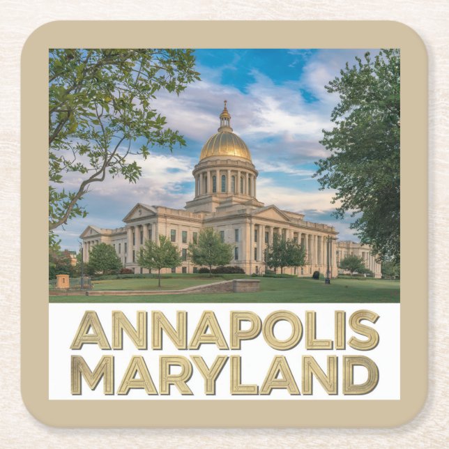 Annapolis Maryland Untersetzer Set (Vorderseite)