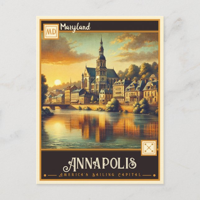 Annapolis, Maryland  | Vintage Postkarte (Vorderseite)