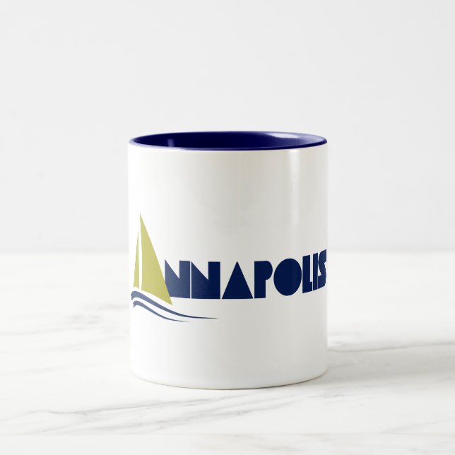 Annapolis, Maryland Zweifarbige Tasse (Mittel)