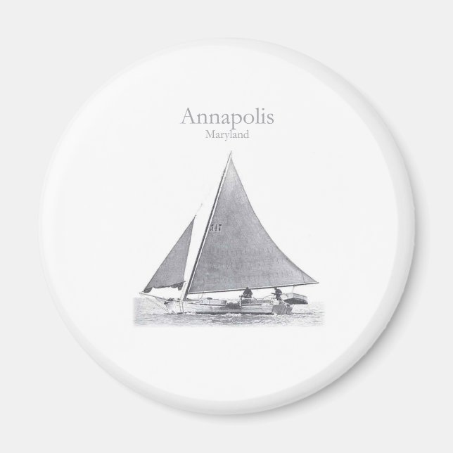 Annapolis Skipjack Magnet (Vorne)