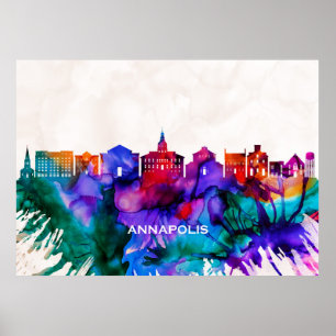 Annapolis Skyline Poster