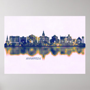 Annapolis Skyline Poster