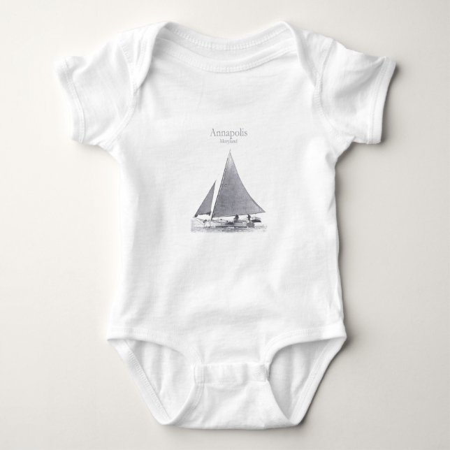 Annapolis-springende Fische Baby Strampler (Vorderseite)