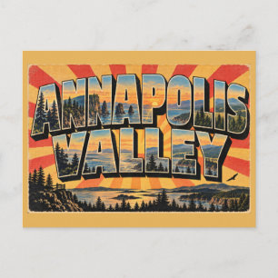 Annapolis Valley NS Klippen Gezeiten Wälder Kunst Postkarte
