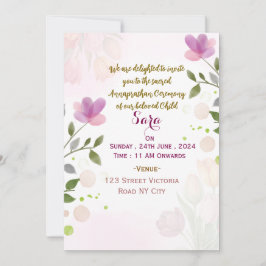 Annaprashan Ceremony Invitations Einladung