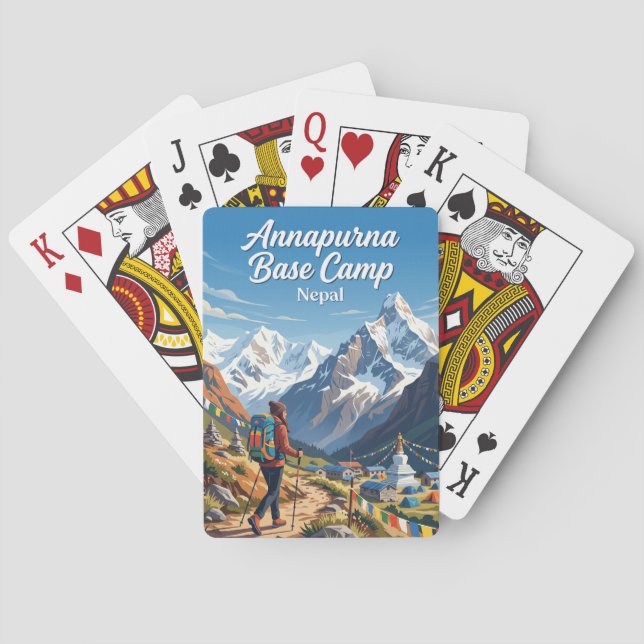 Annapurna Base Camp Nepal Spielkarten (Rückseite)