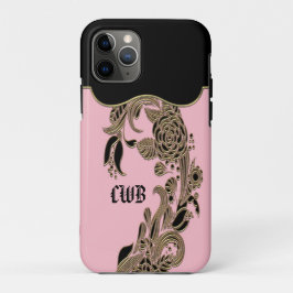 Annarose Elegant Chic Cool Pink Monogram Case-Mate iPhone Hülle