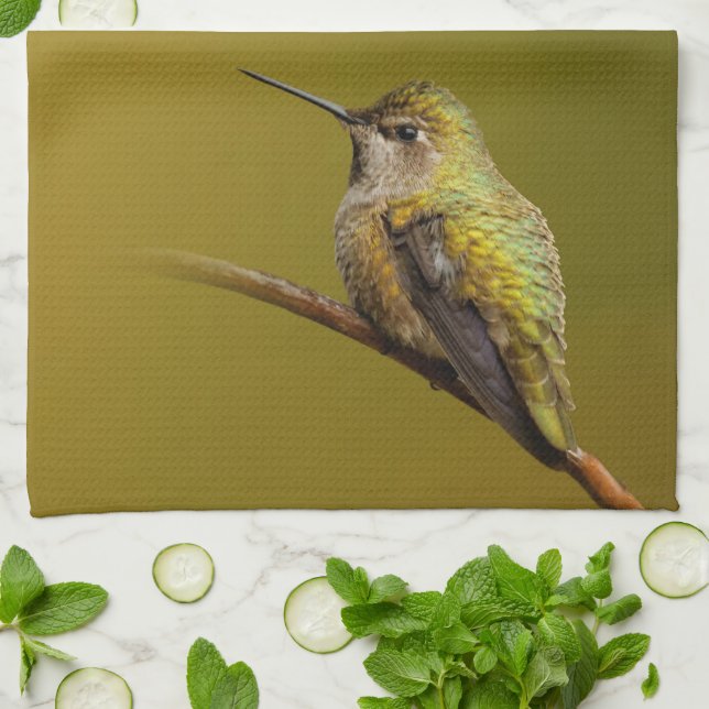 Anna's Hummingbird auf der Scarlet Trumpetvine Handtuch (Gefaltet)