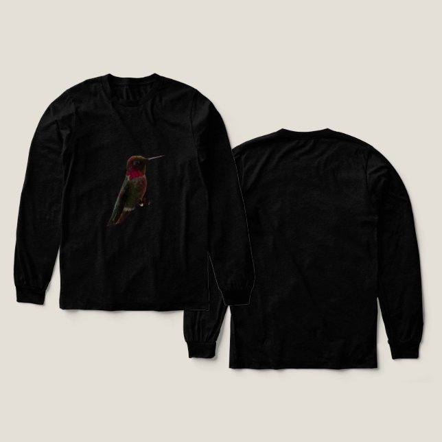 Anna's Hummingbird Tri-Blend Shirt (Design Vorderseite & Rückseite)