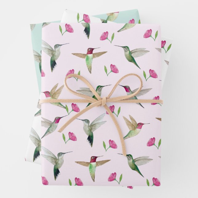 Anna's Hummingbirds Geschenkpapier Set (Beispiel)
