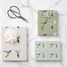 Anna's Hummingbirds wrapping Paper Sheets