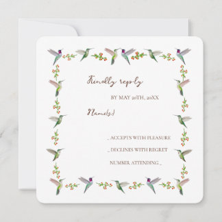 Anna's Kolibri RSVP Einladung