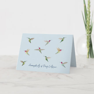 Annas Kolibris von Davis Dankeskarte