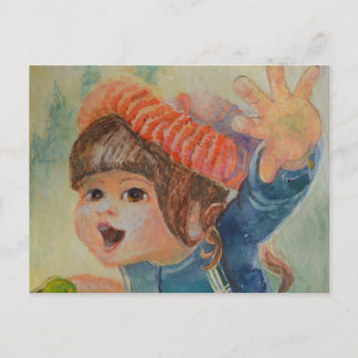 Anna's Robin 3 Postkarte