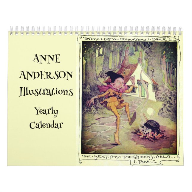 Anne Anderson Viktorianisch Fairytale Illustration Kalender (Titelbild)