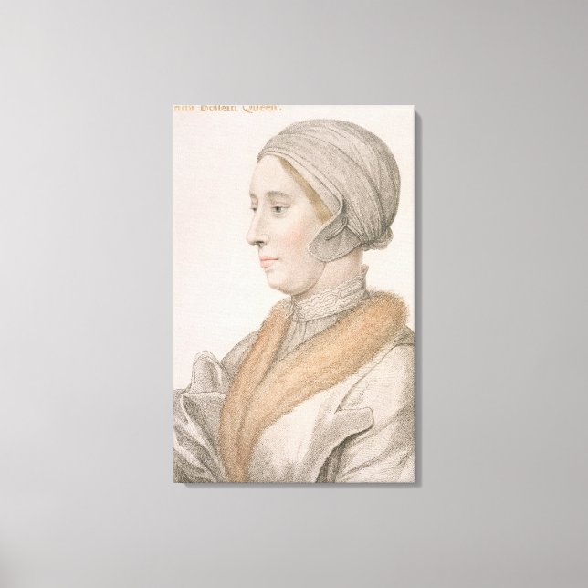 Anne Boleyn (1507-36), Gravur von Francesco Bartol Leinwanddruck (Vorderseite)
