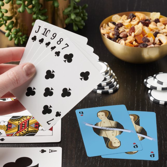Anne Boleyn card Spielkarten (In Situ)