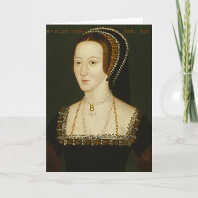 Anne Boleyn - carte de voeux vierge (Devant)