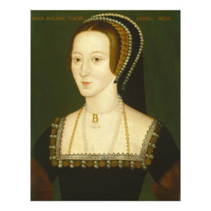 Anne Boleyn Ehefrau an zweiter Stelle von Porträt Fotodruck