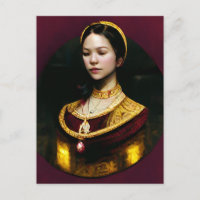 Anne Boleyn Flat Note Card