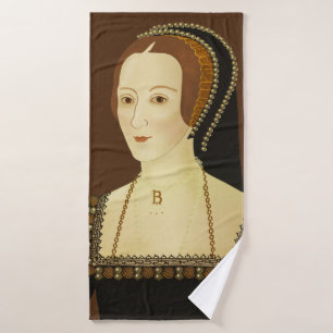 Anne Boleyn - historische Abbildung Badehandtuch