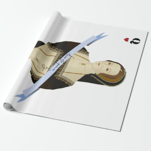 Anne Boleyn-Karte Geschenkpapier