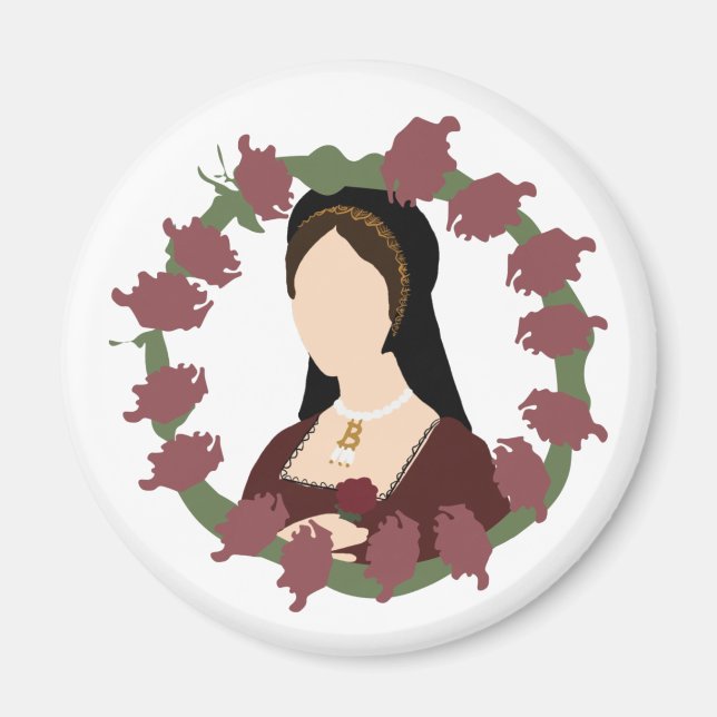 Anne Boleyn Round Magnet (Vorne)