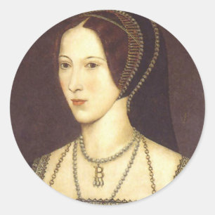 Anne Boleyn Runder Aufkleber