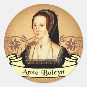 Anne- Boleynklassiker Runder Aufkleber